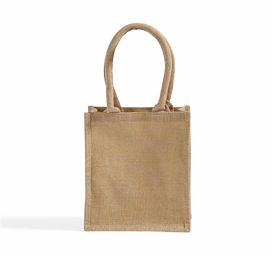 Book Jute Burlap Bag - Natural