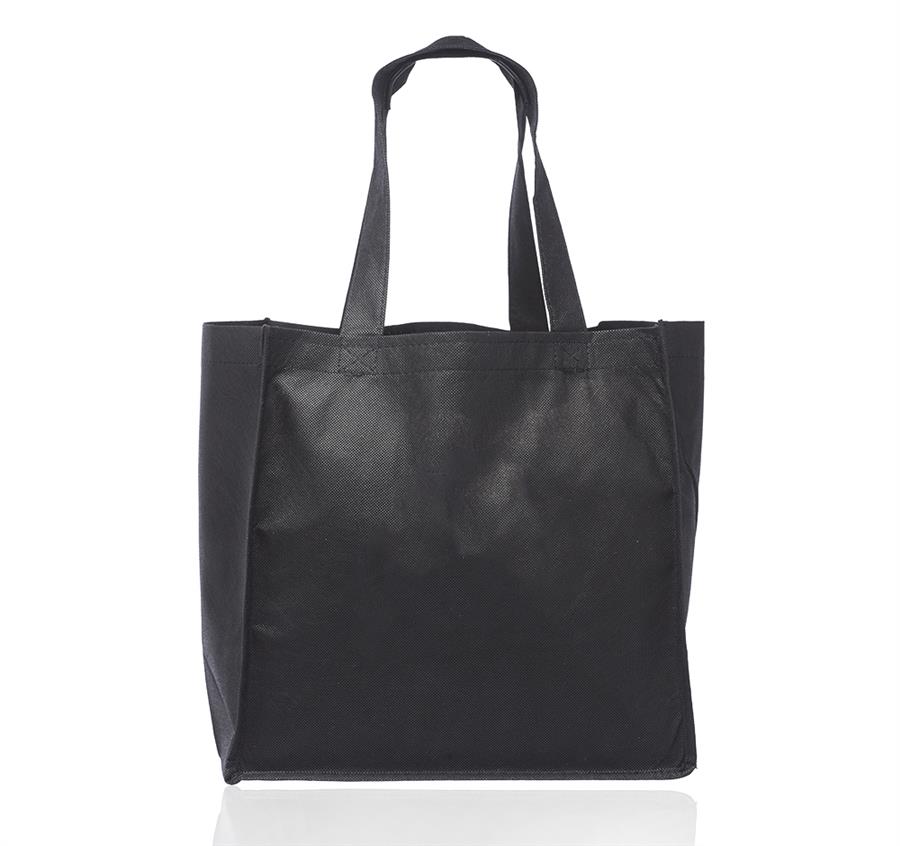 Value Non-woven Grocery Tote Bags - Black