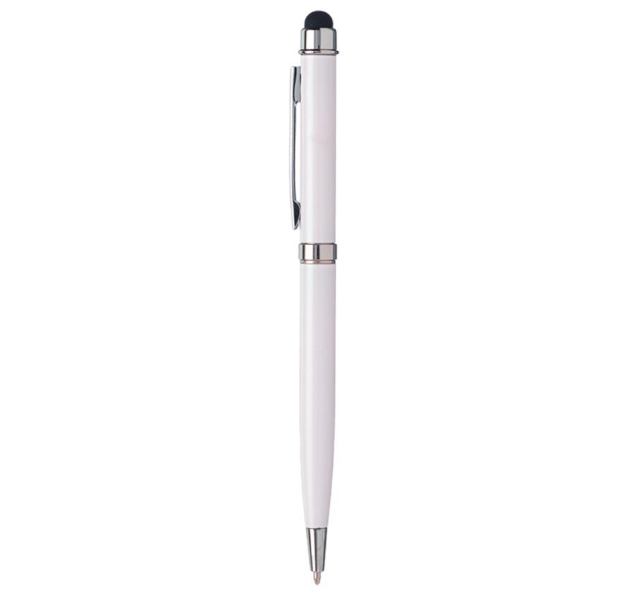 Slim Executive Metal Pen with Stylus - Pink