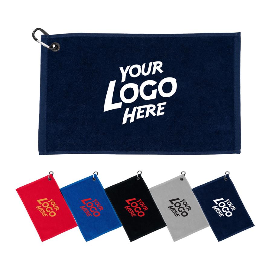 Terry Velour Colored Golf Towel