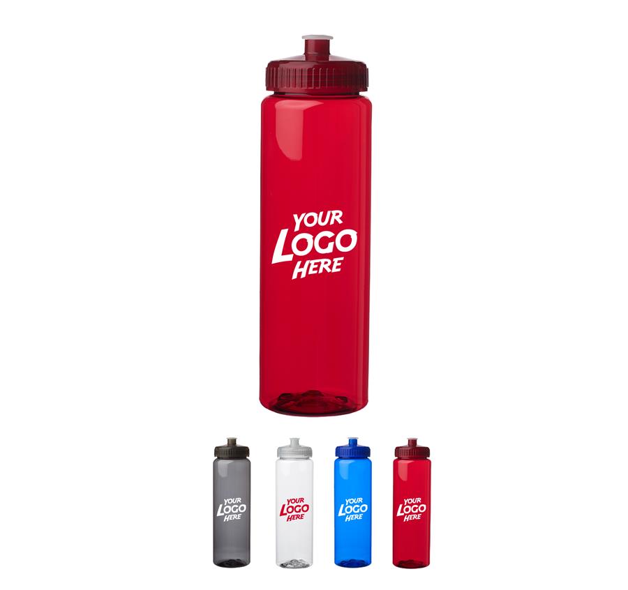 Poly-Clear Plastic Water Bottles 32 oz.
