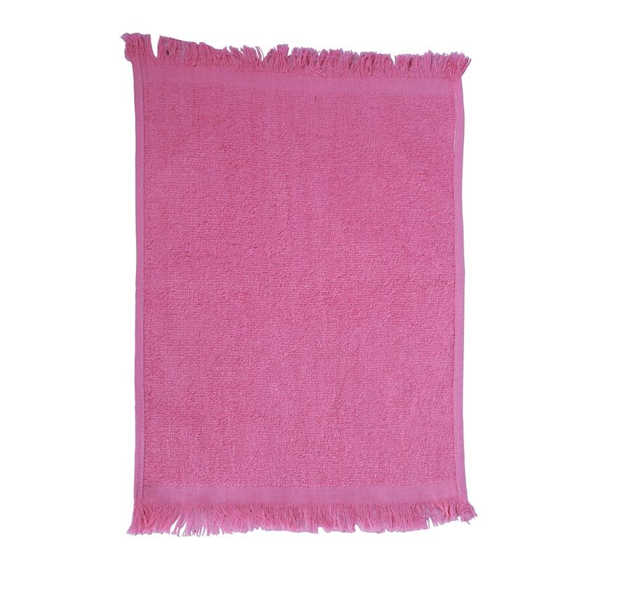 Fingertip Towel Fringed Ends - Azalea