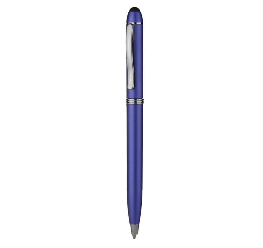 Twist Action Plastic Stylus Pens - Blue