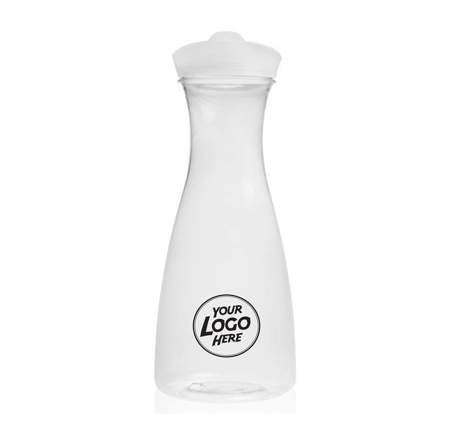 Clear Plastic Carafes with Lid 34 oz.