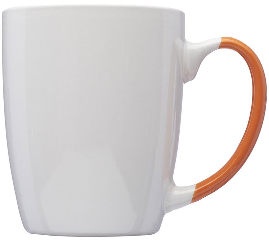 Two-Tone Personalized Coffee Mugs - 12 oz - Orange
