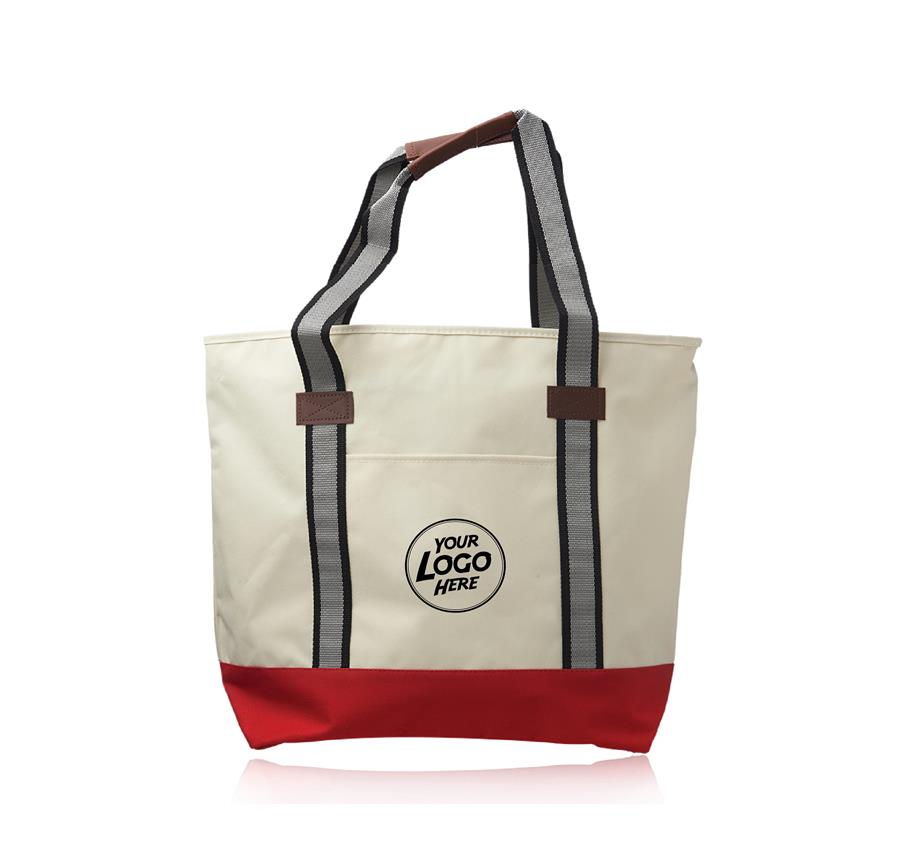 Large Sea Coast Polyester Tote Bags