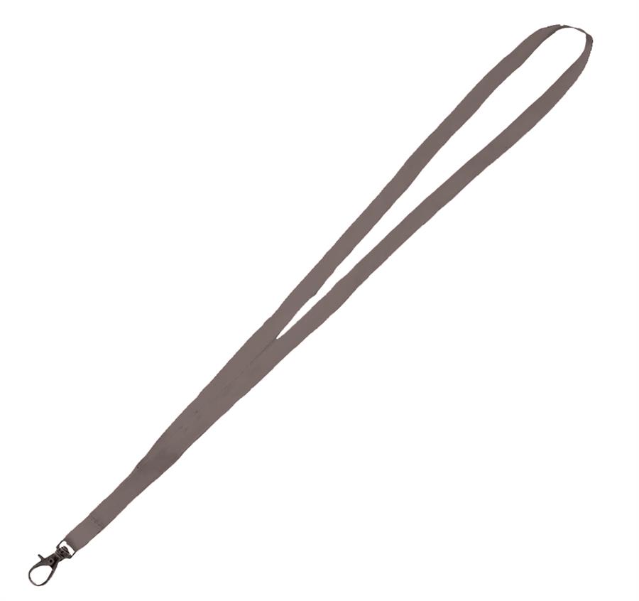 Micro Weave Smooth Dye-Sublimation Lanyards - Dark Grey