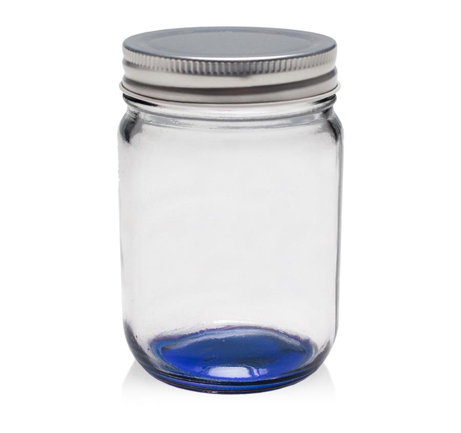 Decorating Mason Jars - Blue