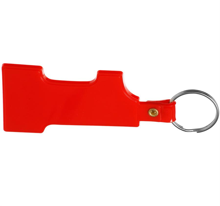 Soft Plastic Keychain - Red