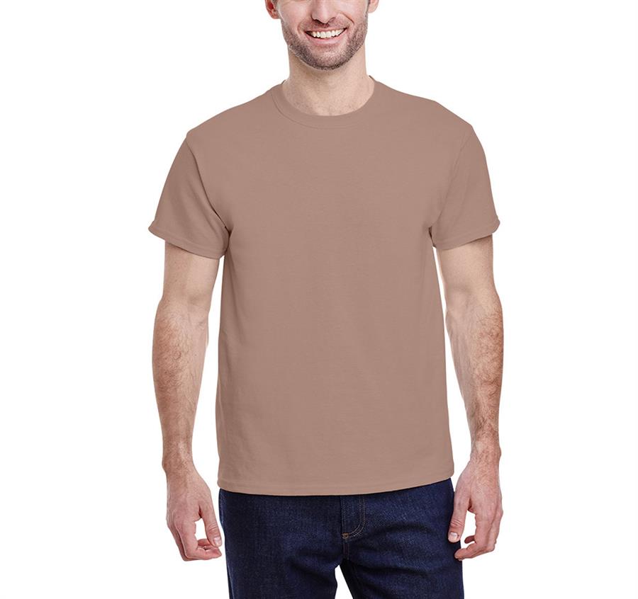 Gildan Unisex Heavy Cotton T-shirt - 5.3 oz - Brown Savana