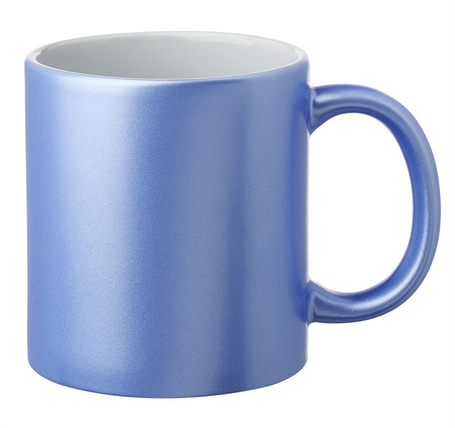 Metallic Ceramic Custom Mugs 11 oz. - Blue