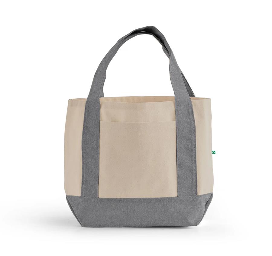Recycled Mini Iconic Shopping Bag - Ash Grey