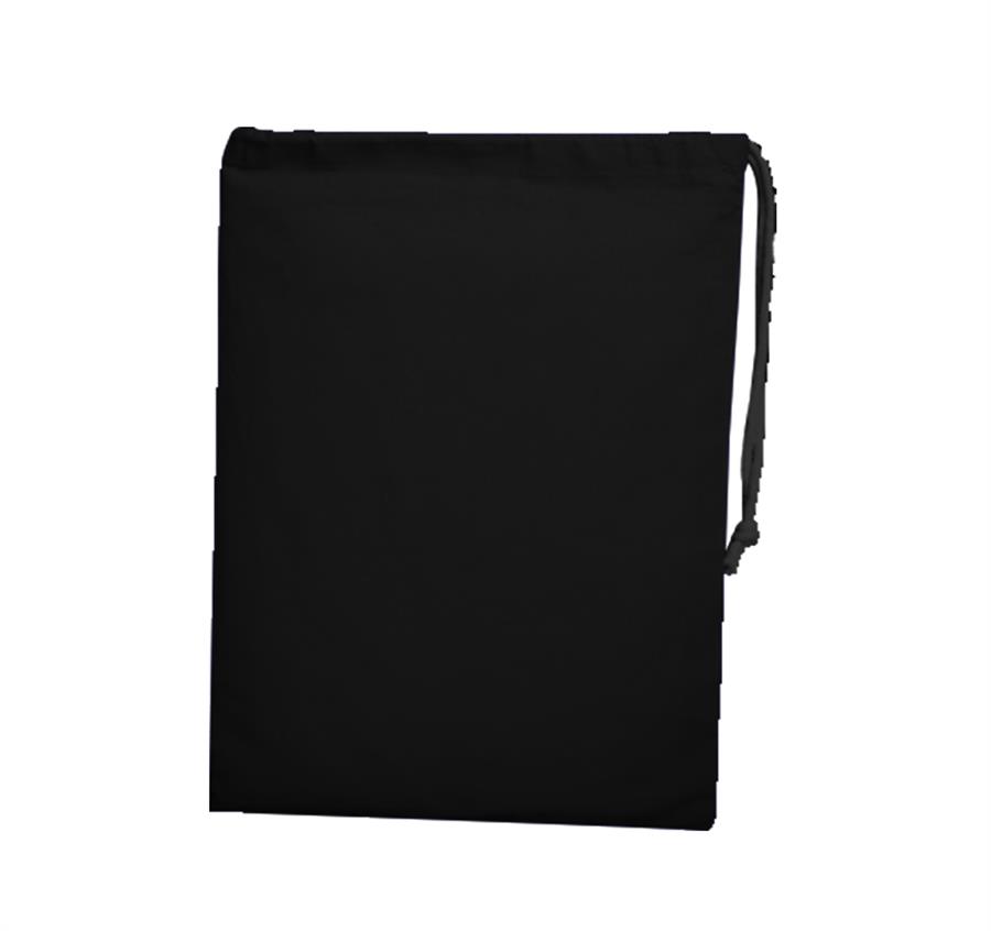 Sheeting file drawstring bag - Black