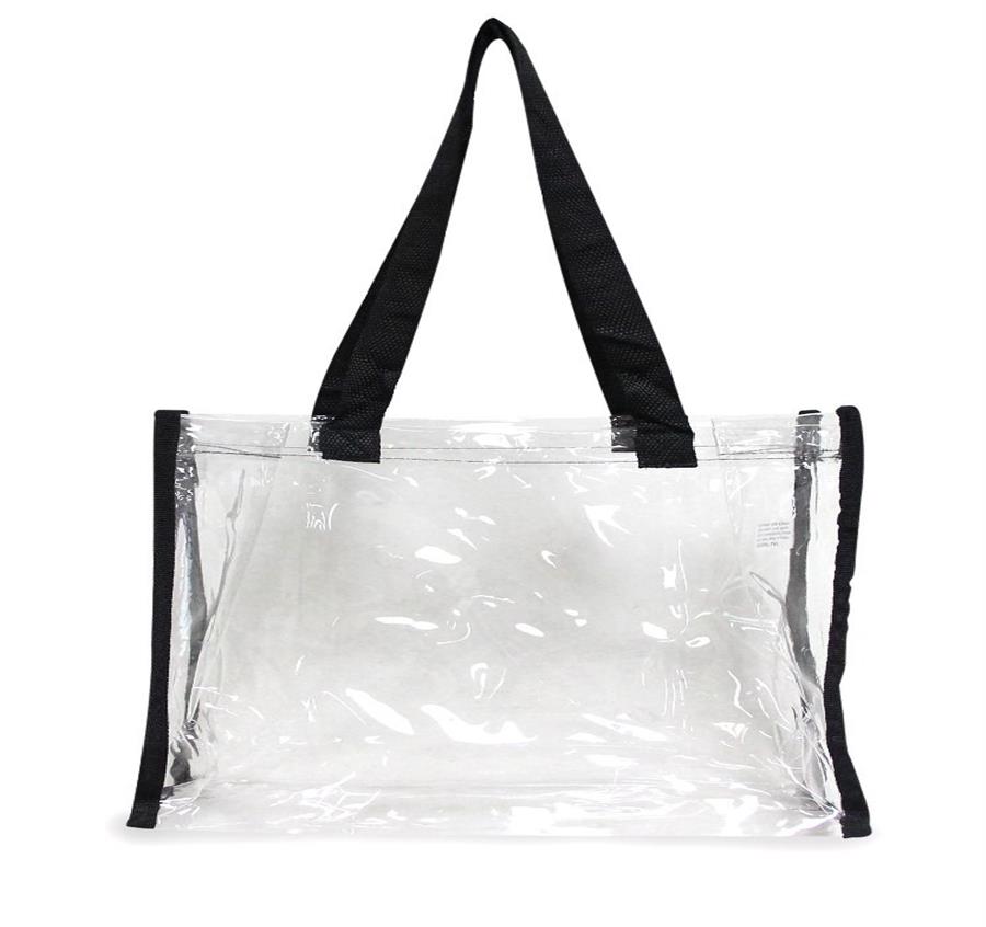 Clear Tote Bag - Black