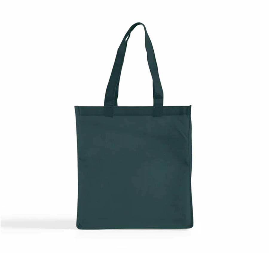 Medium Square Non Woven Tote Bag - Hunter Green