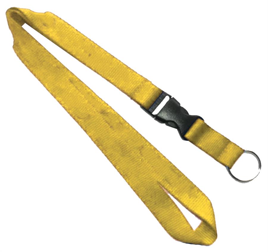 Lanyard with Detachable Buckle Release - Gold