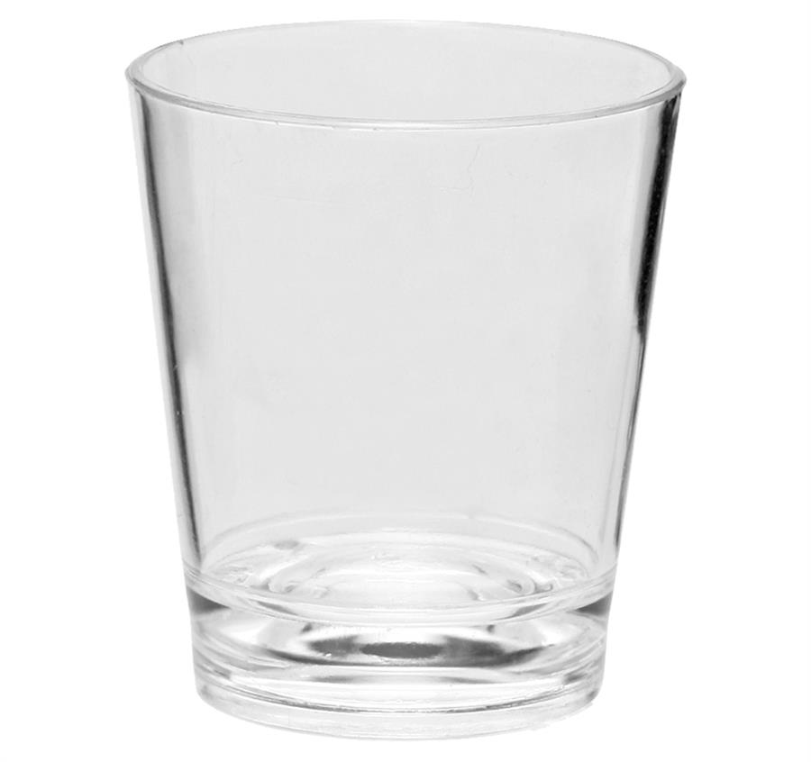 Translucent Plastic Shot Glasses - Clear