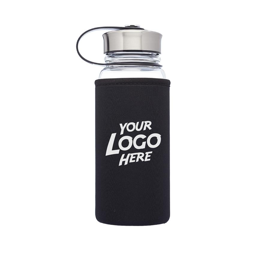 Kangaroo Glass Bottles in Neoprene Pouch 25 oz.