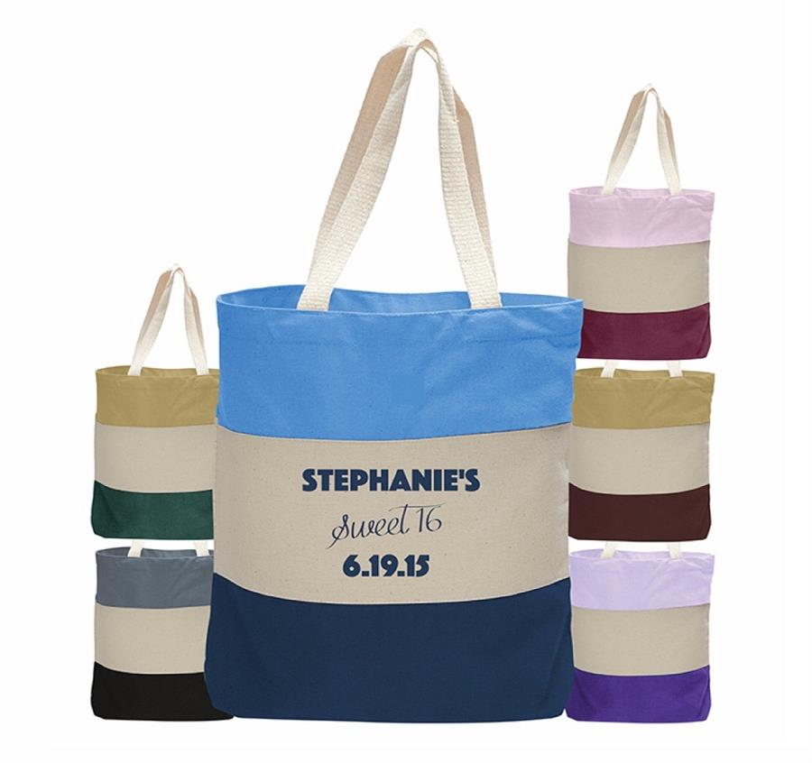 Canvas Tri Color Professional Tote Bag