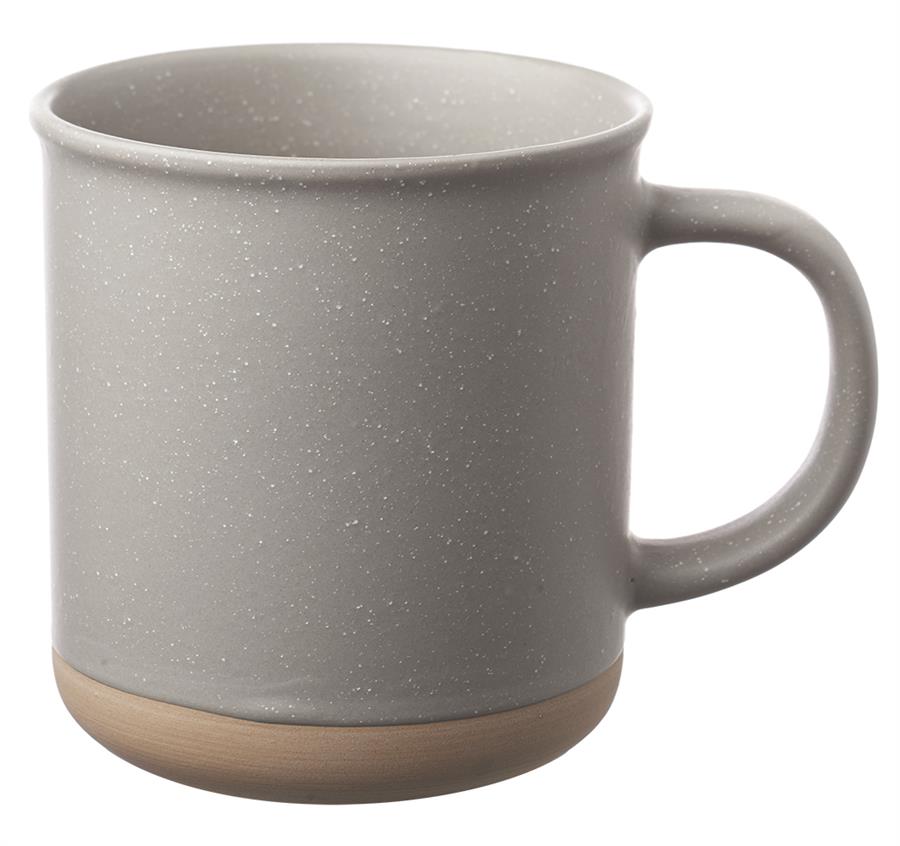 Aurora Speckled Clay Coffee Mugs - Grey
