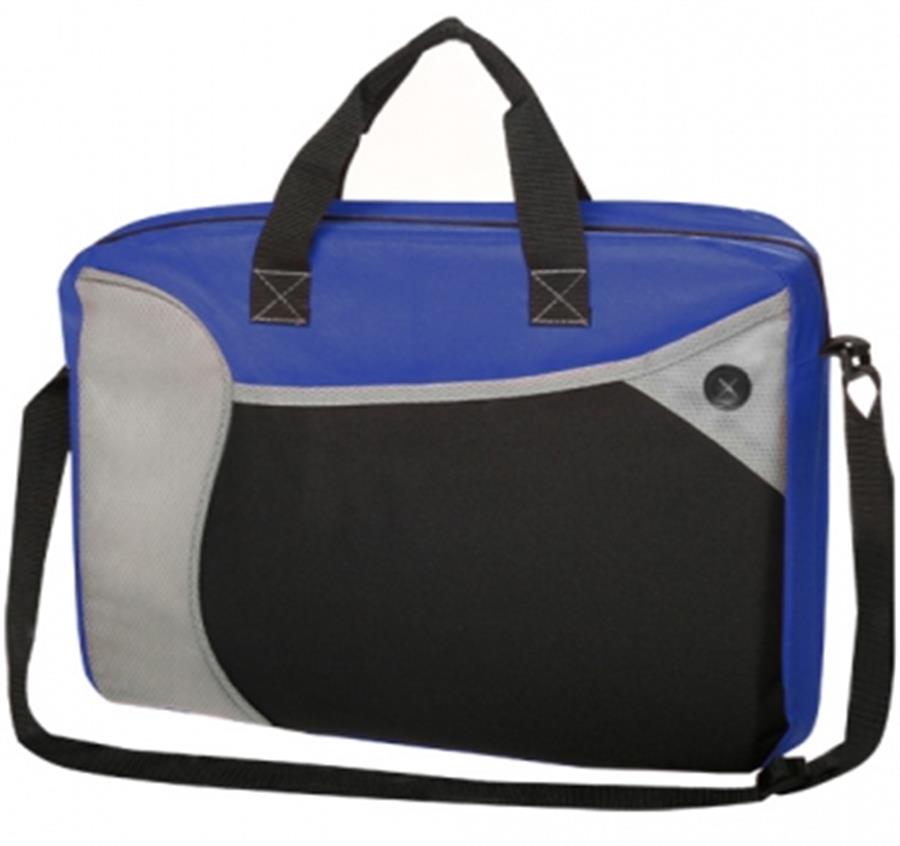 Briefcase Messenger Bag - Blue