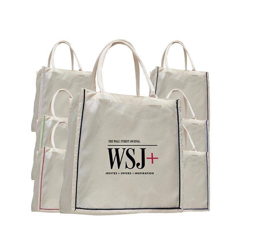 Fancy Shopper with Color Stripe Bag