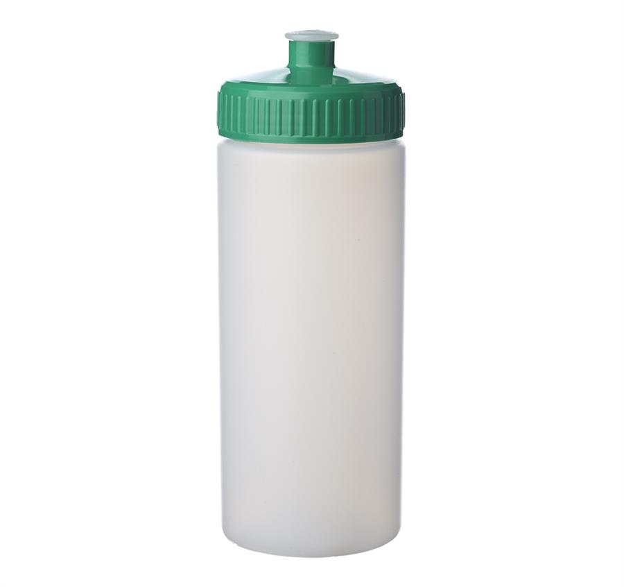 Frosted Plastic Water Bottles 20 oz - Green