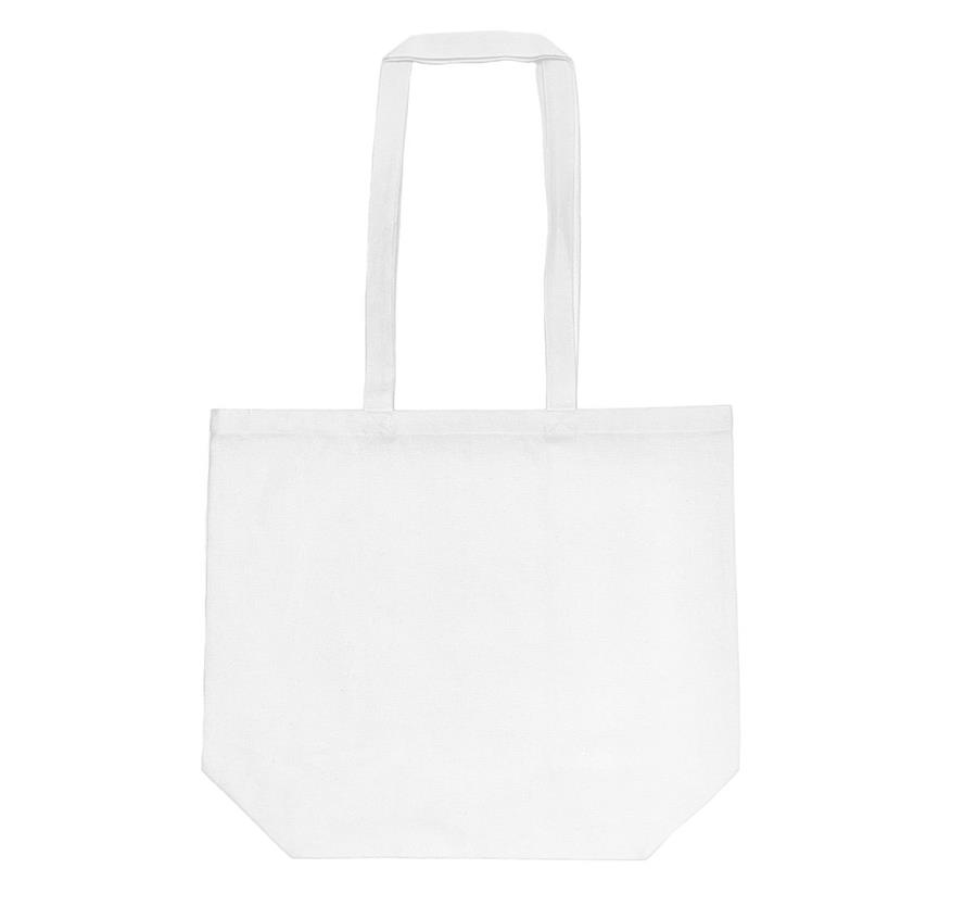 Midweight Recycled Canvas Tote Bag - White