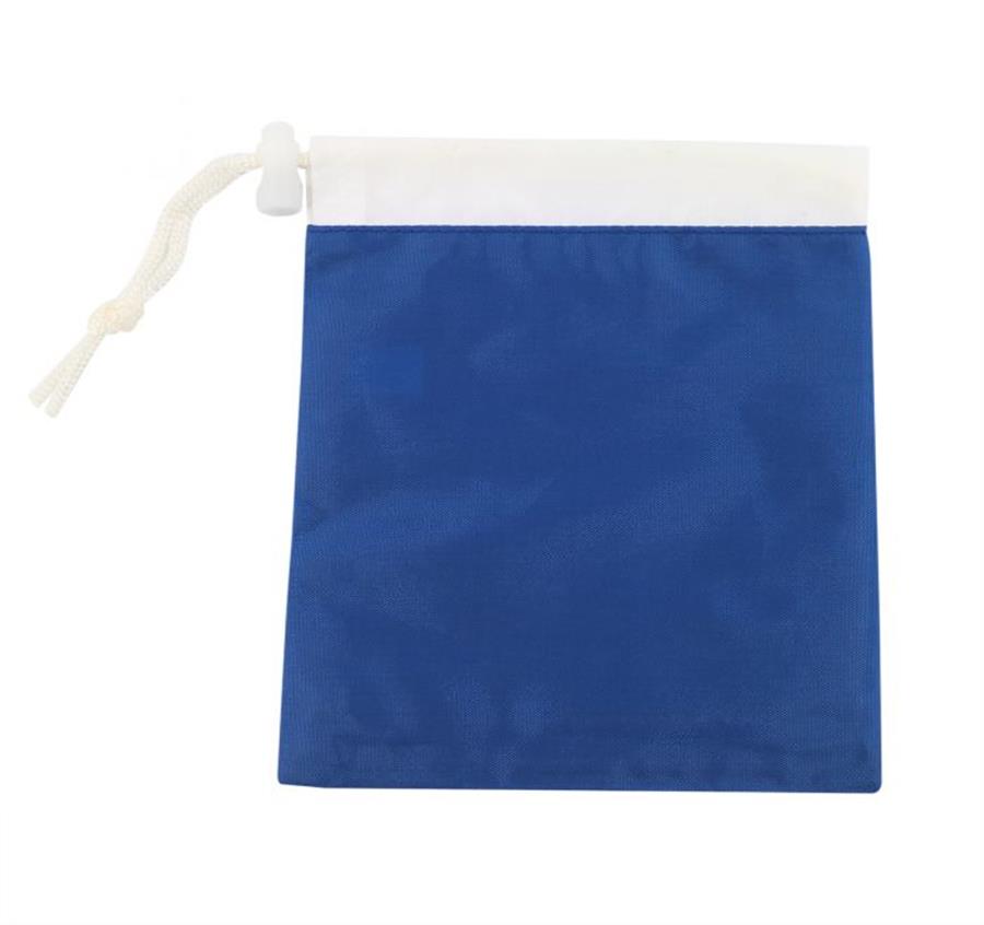 Cinch Pouch Bag - White/Royal
