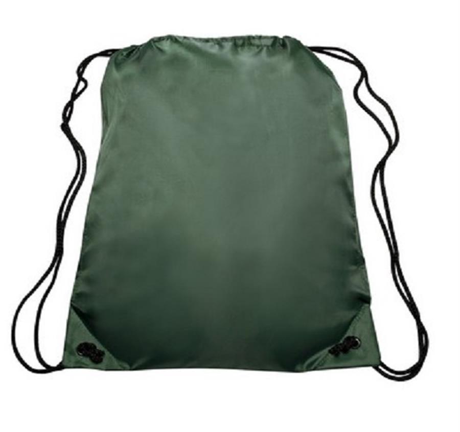 Classic Polyester Drawstring Bags - Forest Green