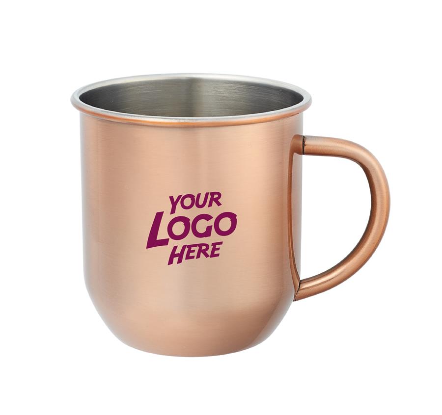 Stainless Steel Copper Coated Moscow Mule Mugs 16 oz