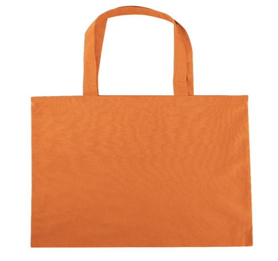 Cotton Canvas Tote Bags - Orange