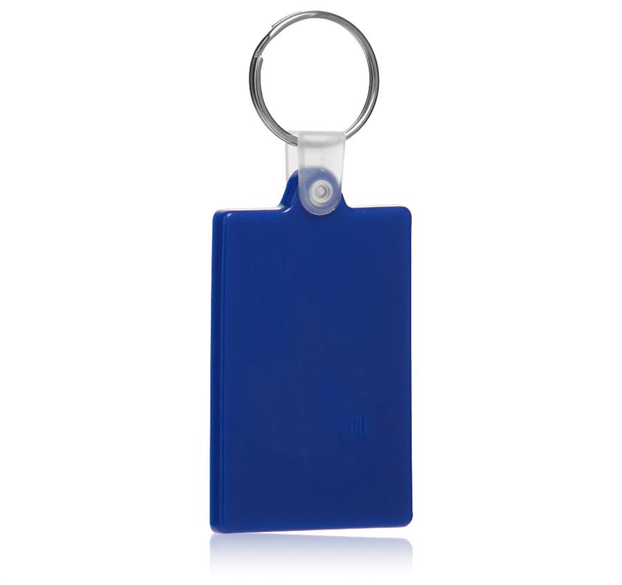 Rectangle Soft Keychain - Blue