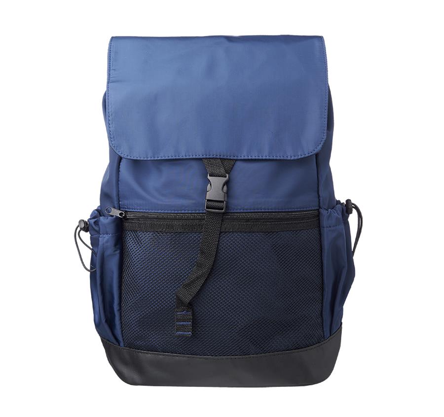 PU Polyester Satchel Backpack - Blue