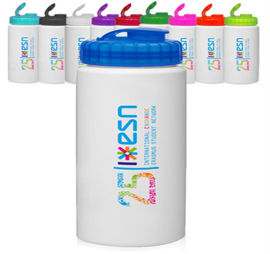 HDPE Plastic Water Bottles with Sipper Lids 32oz.