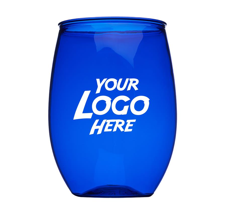 Plastic Stemless Wine Glass - 16 oz
