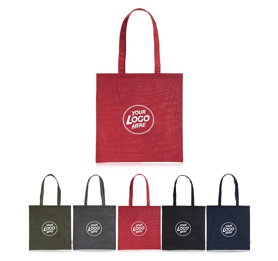 Recycled Solid Cotton Tote Bags