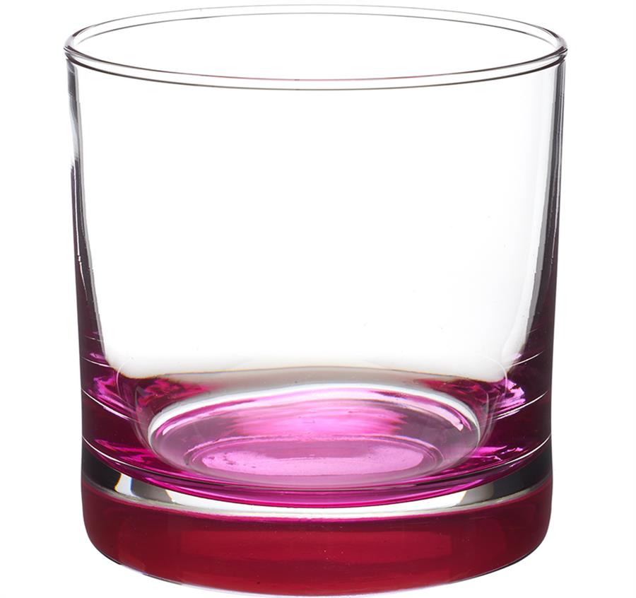 Heavy Base Whiskey Glasses - 9.5 oz - Pink