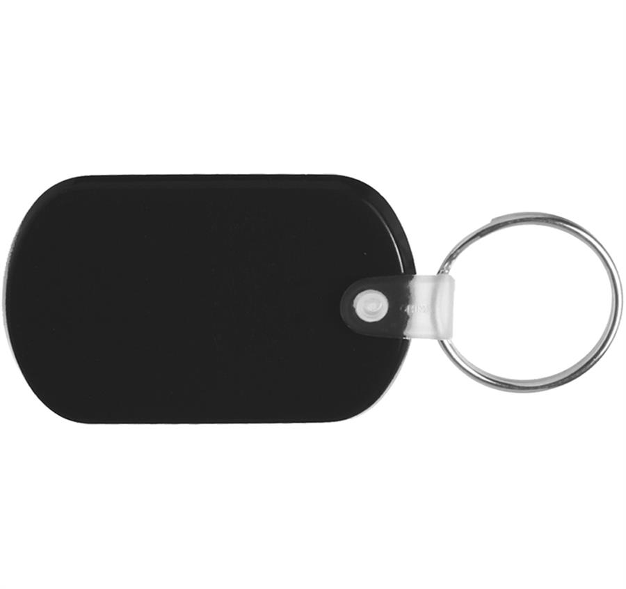 Soft Plastic Keychain - Black