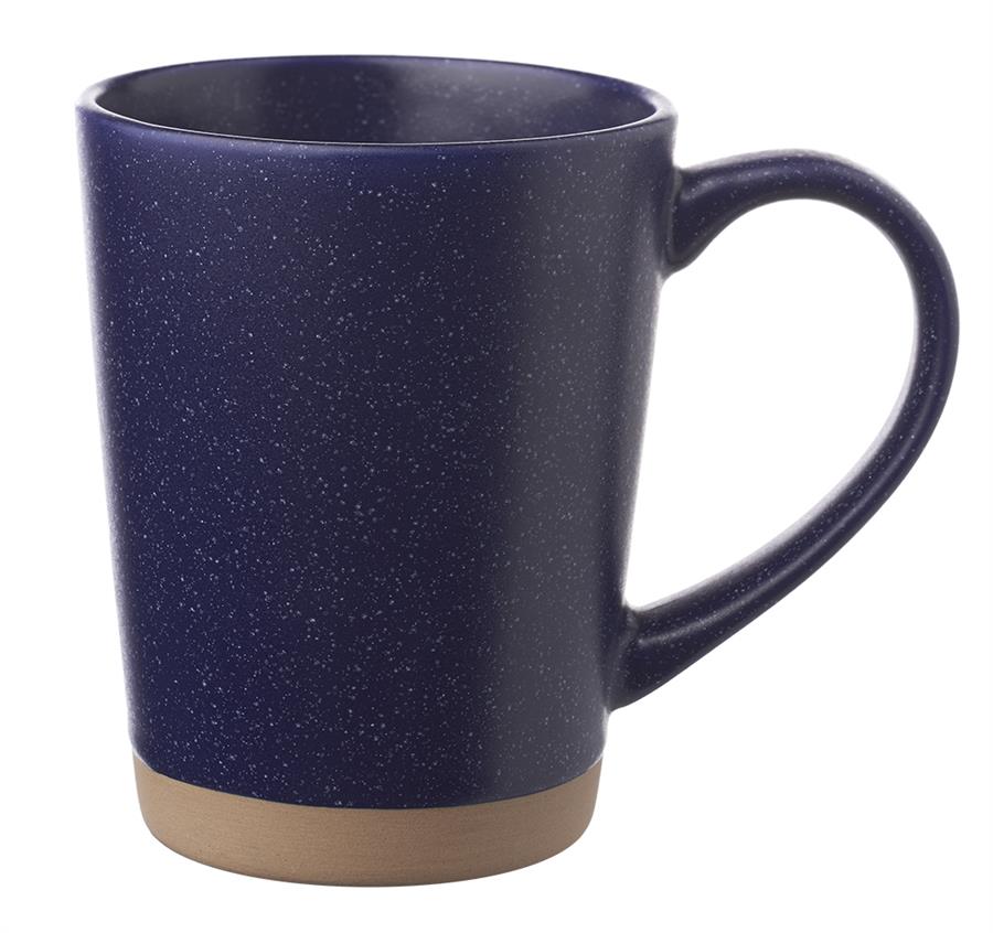 Nebula Speckled Clay Coffee Mugs -16 oz - Navy Blue