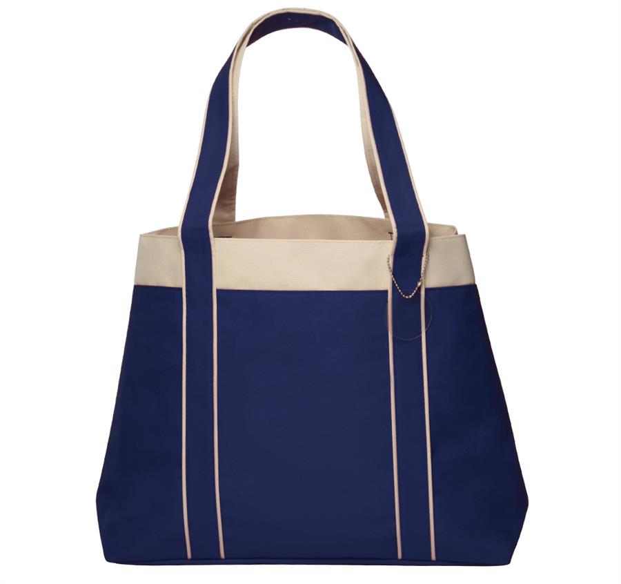 Donna Polyester Tote Bags - Blue