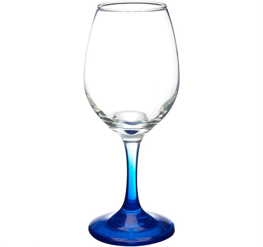 White Wine Glasses - 10 oz - Blue