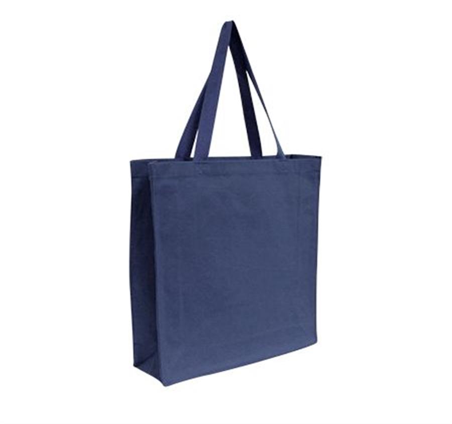 Promotional Canvas Shopper Tote - Navy
