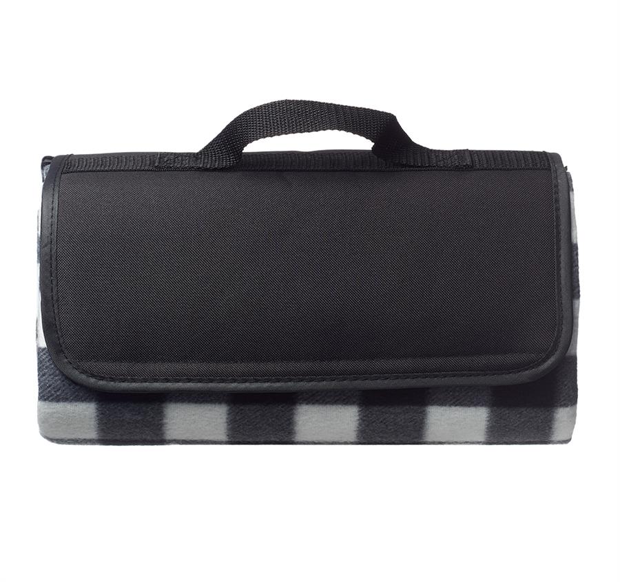 Roll Up Fleece Picnic Blanket - White