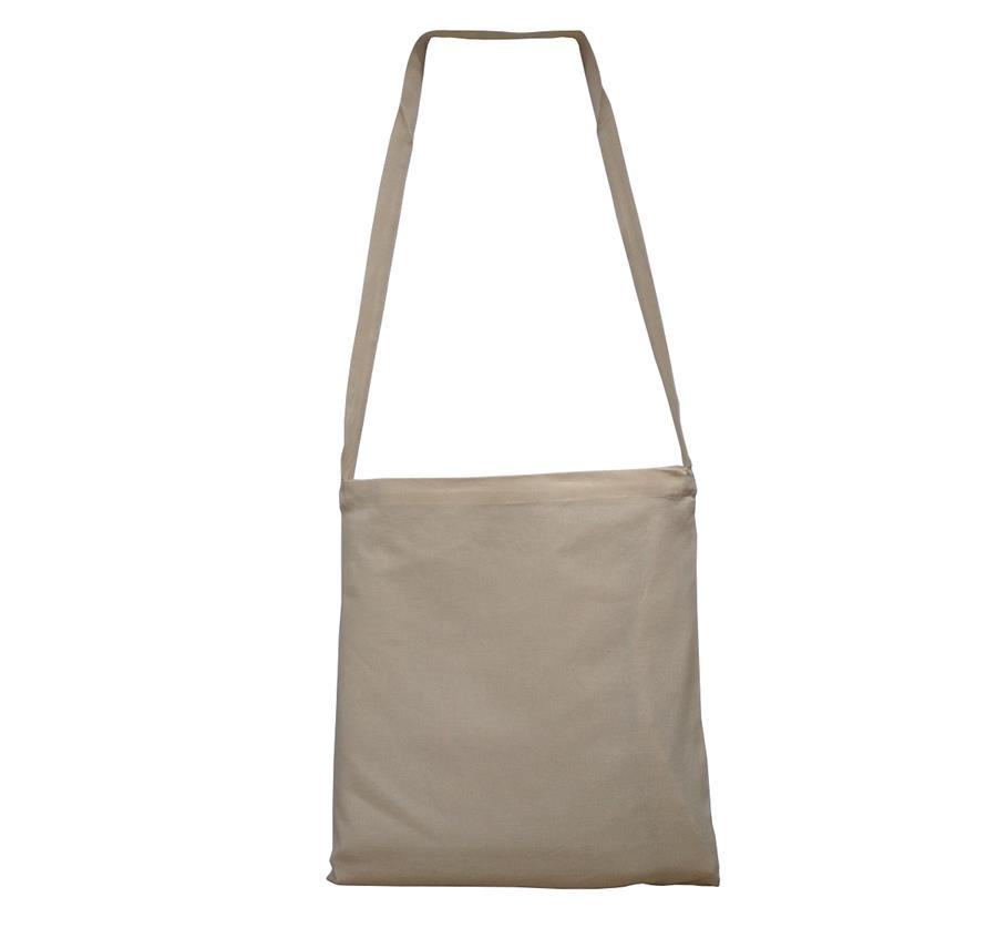 MESSENGER BAG WITH LONG HANDLES - Natural