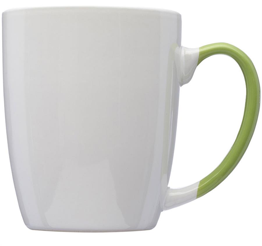 Two-Tone Personalized Coffee Mugs - 12 oz - Green