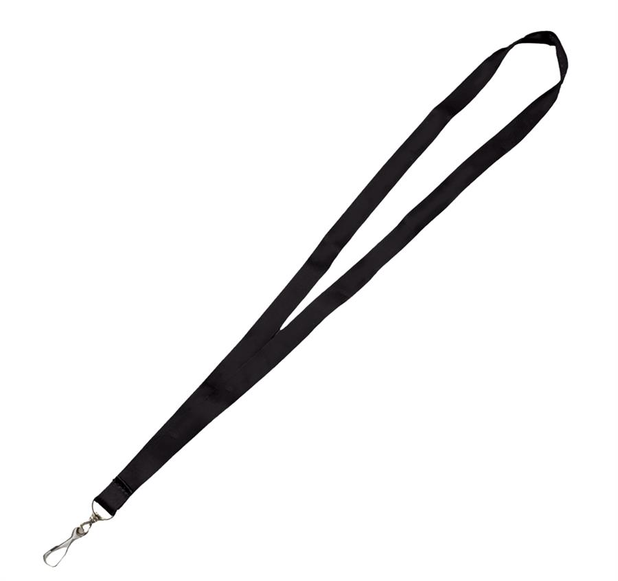 Micro Weave Smooth Dye-Sublimation Lanyards - Black