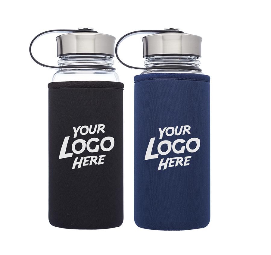 Kangaroo Glass Bottles in Neoprene Pouch 25 oz.
