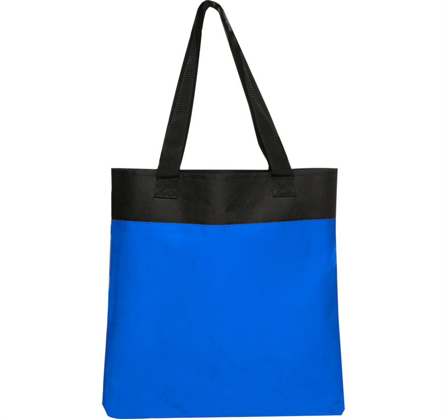 Two Tone Deluxe Tote Bags - Blue