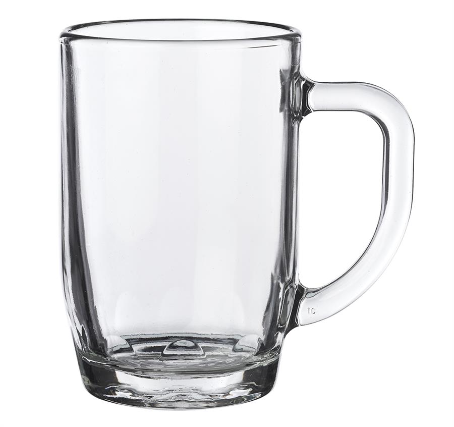 Dimple Bottom Beer Mug - Clear